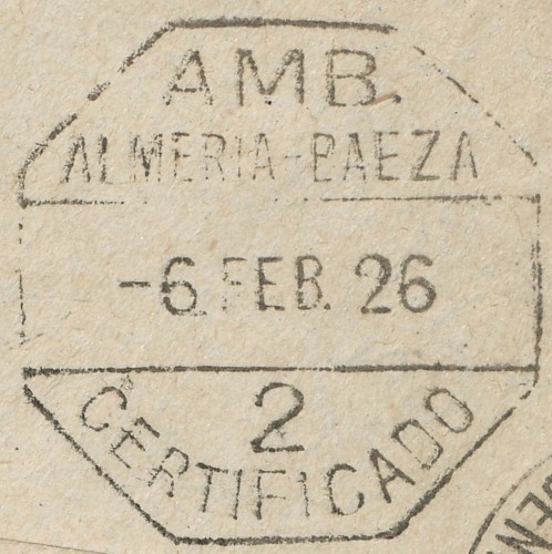 Ambulante. Almería-Baeza. Certificado. 2. 1926-02-06. Baja.jpg