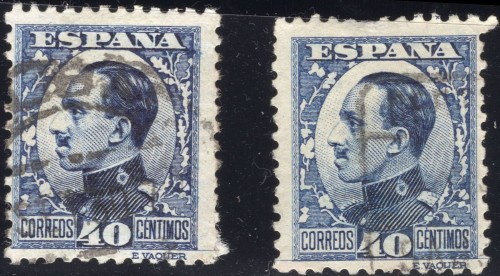 Tipos I, nº A729xxx, A731906 ¿ángulo cerrado?