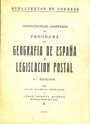 Subalternos de Correos. Contestaciones adaptadas. 1978. 9.ª edición. 75 ppp.jpg