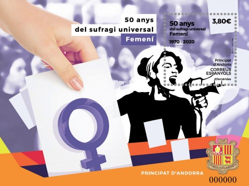 Andorra. 2020-05-29. Efemèrides. 50 anys del sufragi universal femeni. Boceto. Baja.jpg