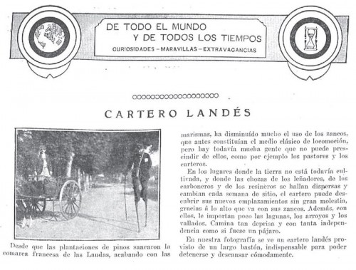 040 19140125 Alrededor del mundo 25-1-1914 cartero con zancos.jpg