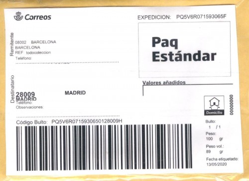 Etiqueta Grande. Nueva. Paq Estándar. No indica (Barcelona, sin precisar). 00000000. Domicilio. Sin franqueo. 10.2x14,3. 2020-05-13. Baja.jpg
