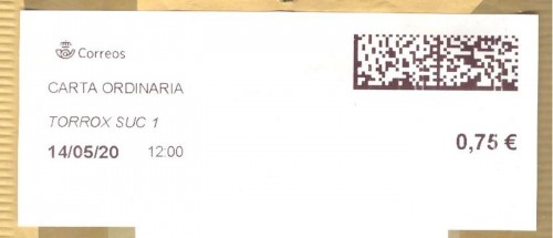 Etiqueta térmica digital. Nuevo Correos. Torrox Suc 1. Carta ordinaria. 2020-05-14. 12.00. 4,1x10. 0,75 euros. Baja.jpg
