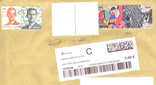 Etiqueta térmica digital. Nuevo Correos. Sant Boi de Llobregat. Carta certificada C. 2020-05-12. 14.02. 4,1x10. 0,00 euros. 2. Baja.jpg