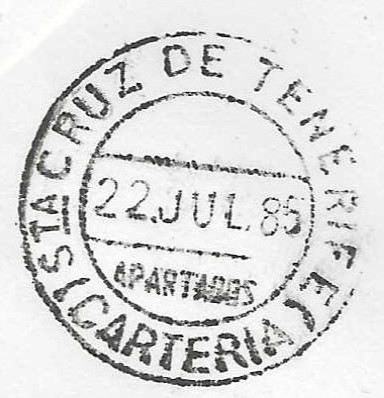 SANTA CRUZ DE TENERIFE APARTADOS CARTERIA 22 JULIO 1985.jpg
