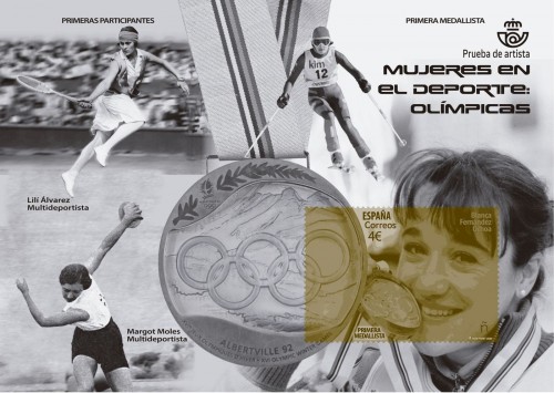 2020-06-26. Mujeres en el Deporte. Olímpicas. Blanca Fernández Ochoa. Prueba de artista. Brocne. Boceto. Baja.jpg