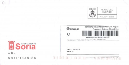 Franqueo Pagado. 421191. Ayuntamiento de Soria. 2020-06-29. Carta. Baja.jpg