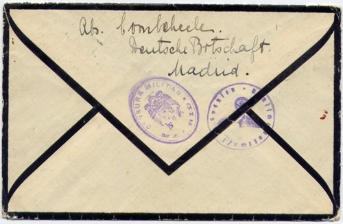 Ordinario. Puente abierto. Correos. Madrid. 1939-11-03. (mega60). Sobre. Reverso. Baja.jpg