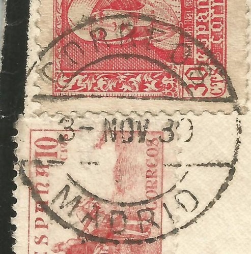 Ordinario. Puente abierto. Correos. Madrid. 1939-11-03. (mega60). Baja.jpg