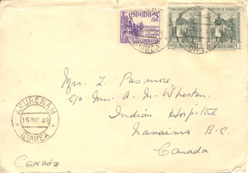 Fechador. Puente cerrado. Guinea. Akurenam. 1949-12-16. Sobre. Anverso.jpg