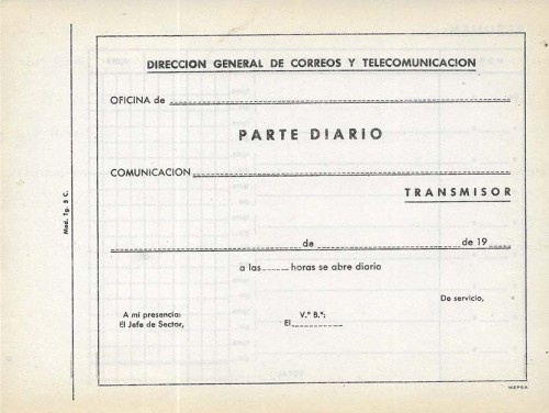 Direccion General de Correos y Telecomunicacion - Parte Diario.jpg