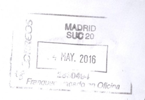 FPO. AF-103. Madrid. Suc 20. 2830494. 2016-05-14.jpg