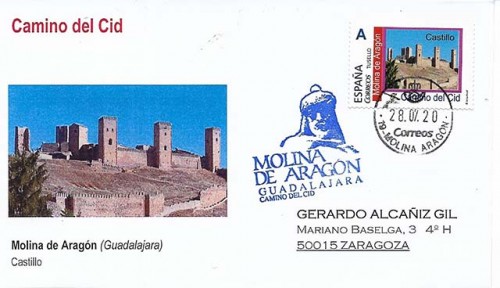 Sello personalizado - Camino del Cid - Molina de Aragon - Matasello  fechador Molina.jpg