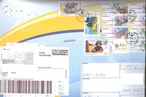 Etiqueta Grande. Nuevo Correos. Carta certificada. No indica (Alcoy-Alcoi, sin precisar). Inicio código. Sin franqueo. 10x14,7. 2020-08-13. Baja.jpg