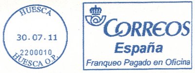 FPO. AF-107. Huesca. Huesca O.P. 2200010. Azul. 2011-07-30.jpg