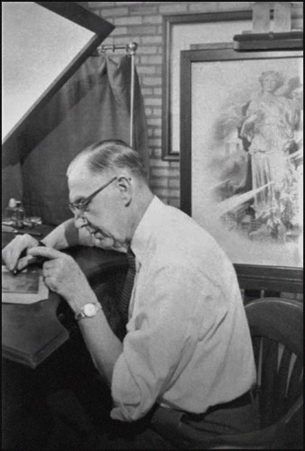 El artista grabador William Fraser Ford