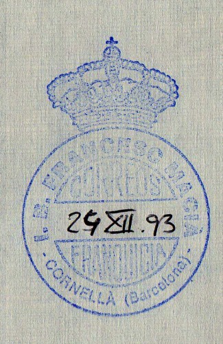 FRAN EDU Barcelona CORNELLA DE LLOBREGAT IB Francesc Macia 1993 f.jpg