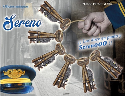 2020-11-10. Oficios antiguos. Sereno. Pliego Premium. Boceto.jpg