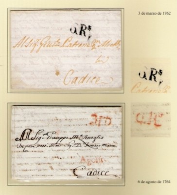 Cartas de Genova a Cadiz en 1762 y 1764