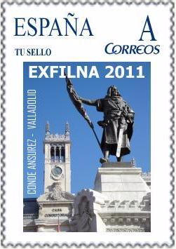 Sello personalizado. Valladolid. 2011. Exfilna 2011. Conde Ansurez.jpg