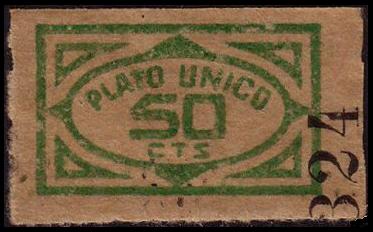 Plato Único, 50 cts