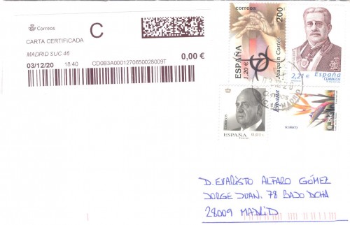 Etiqueta térmica digital. Nuevo Correos. Madrid Suc 46. Carta certificada. 2020-12-03. 18.40. 4x10. 0,00 euros. Sobre. Baja.jpg