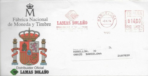 Sobre Circulado con Franqueo Mecanico año 1994.jpg