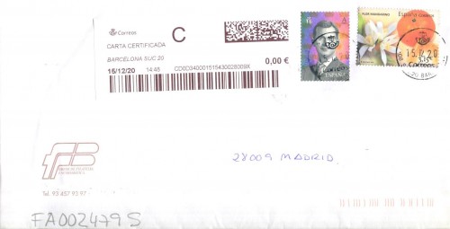 Etiqueta térmica digital. Nuevo Correos. Barcelona Suc 20. Carta certificada. 2020-12-15. 14.48. 4,1x10. 0,00 euros. Sobre. Anverso. Baja.jpg