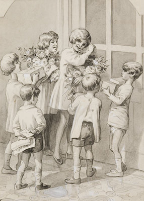 Escuela Española. Acuarela sobre papel. Fechada en 1935..jpg