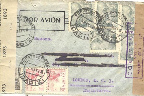 Puente cerrado. Cadiz. Puerto de Sta Maria. 1944-05-05. Sobre. Anverso. Baja.jpg
