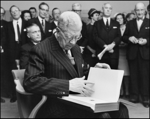 Fotografía de Gustavo VI Adolfo de Suecia tomada por Yngve Hellström