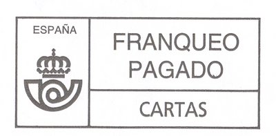 Franqueo Pagado. Ministerio de Trabajo e Inmigración. Franqueo Pagado. Cartucho.jpg
