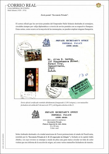 CARTA REAL ETIOPIA