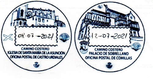 comillas y castro urdiales matasellos turisticos nuevos