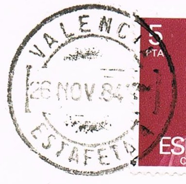 VALENCIA esrtafeta 1 o 4