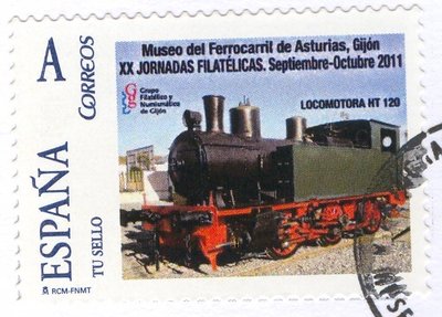 Sello personalizado. Gijón. 2011. Locomotora de Vapor SAF 1. 300 ppp.jpg
