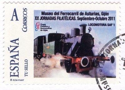 Sello personalizado. Gijón. 2011. Locomotora de Vapor HT 120. 300 ppp.jpg