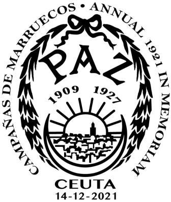 Matasellos. Medalla de la Paz de Marruecos trisB.jpg