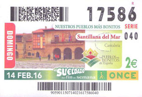 Cupón ONCE Nuestros pueblos más bonitos
