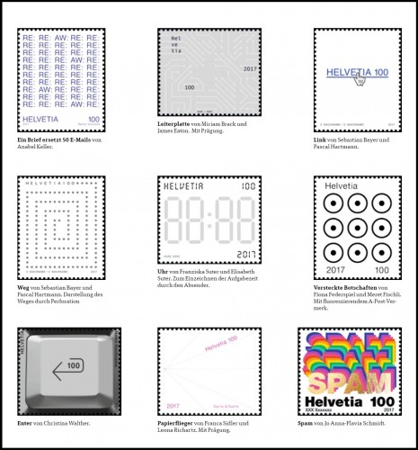 Diseños alternativos para la emisión de otros estudiantes. Imagen procedente de la revista “Die Lupe”