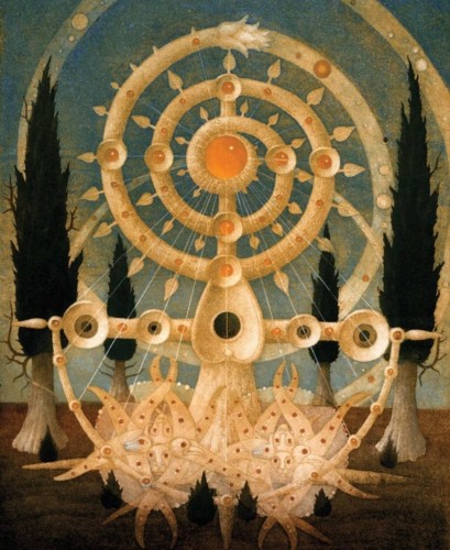 “Árbol de la vida”, pintura de Ernst Steiner; óleo y témpera sobre tabla (1982)
