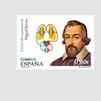 2011-10-03. Personajes. Miguel Servet. Sello. Baja.jpg