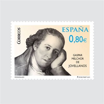 2011-10-03. Personajes. Gaspar Melchor de Jovellanos. Sello. Baja.jpg