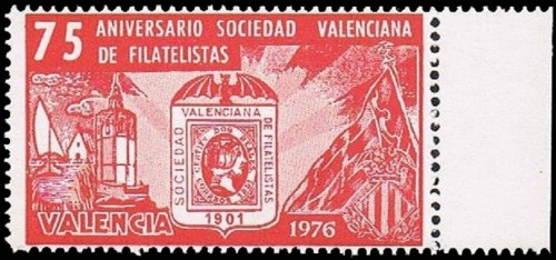 75 Aniversario Sociedad Valenciana de Filatelistas.- 1976.jpg