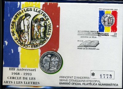 Vegueria Sobre Porta-Medallas numero 1 Círculo de las Artes y de las Letras