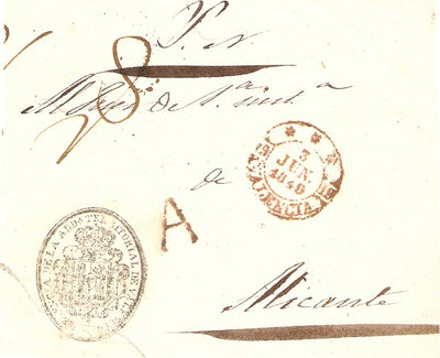 Una plica de 1848, con la A conocida y reseñada en el Tizon