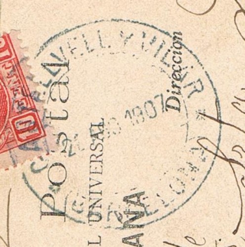 CASTRELLVEL i VILAR, carteria 1907