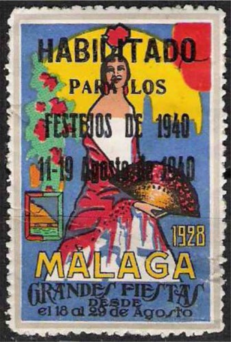 MÁLAGA, Grandes Fiestas 1928, con habilitación para 1940.jpg