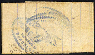 1903 Mataró a Barcelona, dorso