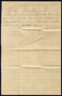 1903 Mataró a Barcelona, texto interior